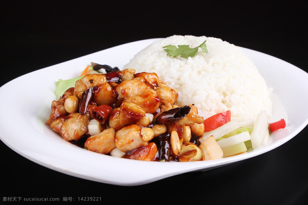 宫保鸡丁盖饭 宫保 鸡丁 盖饭 家常菜 盖浇饭 餐饮美食 传统美食