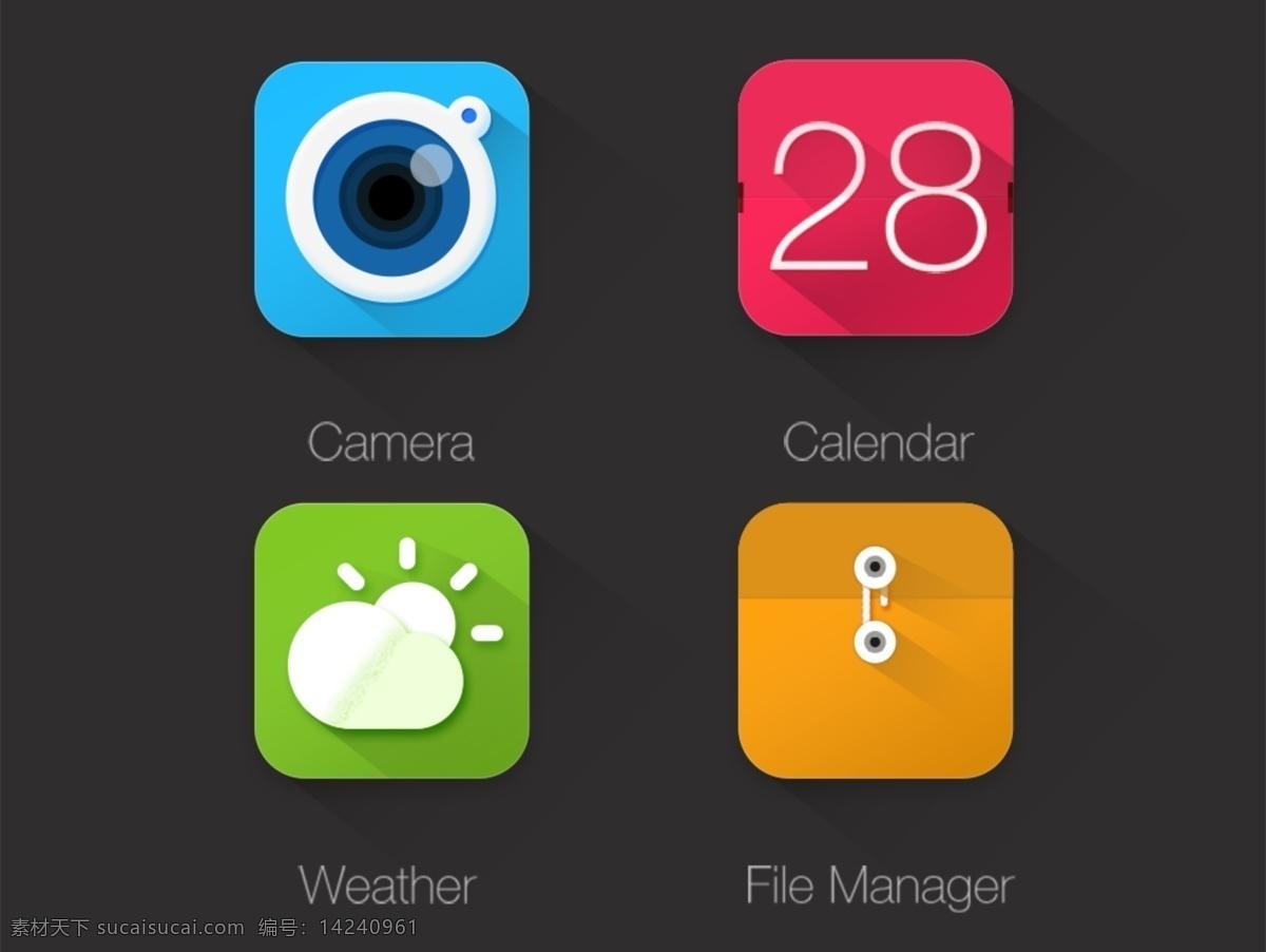 扁平 网页 手机 icon 图标 图标设计 icon设计 icon图标 网页图标 相机图标 日历图标 天气图标 文件夹图标 手机图标 主题图标 文档图标 相机