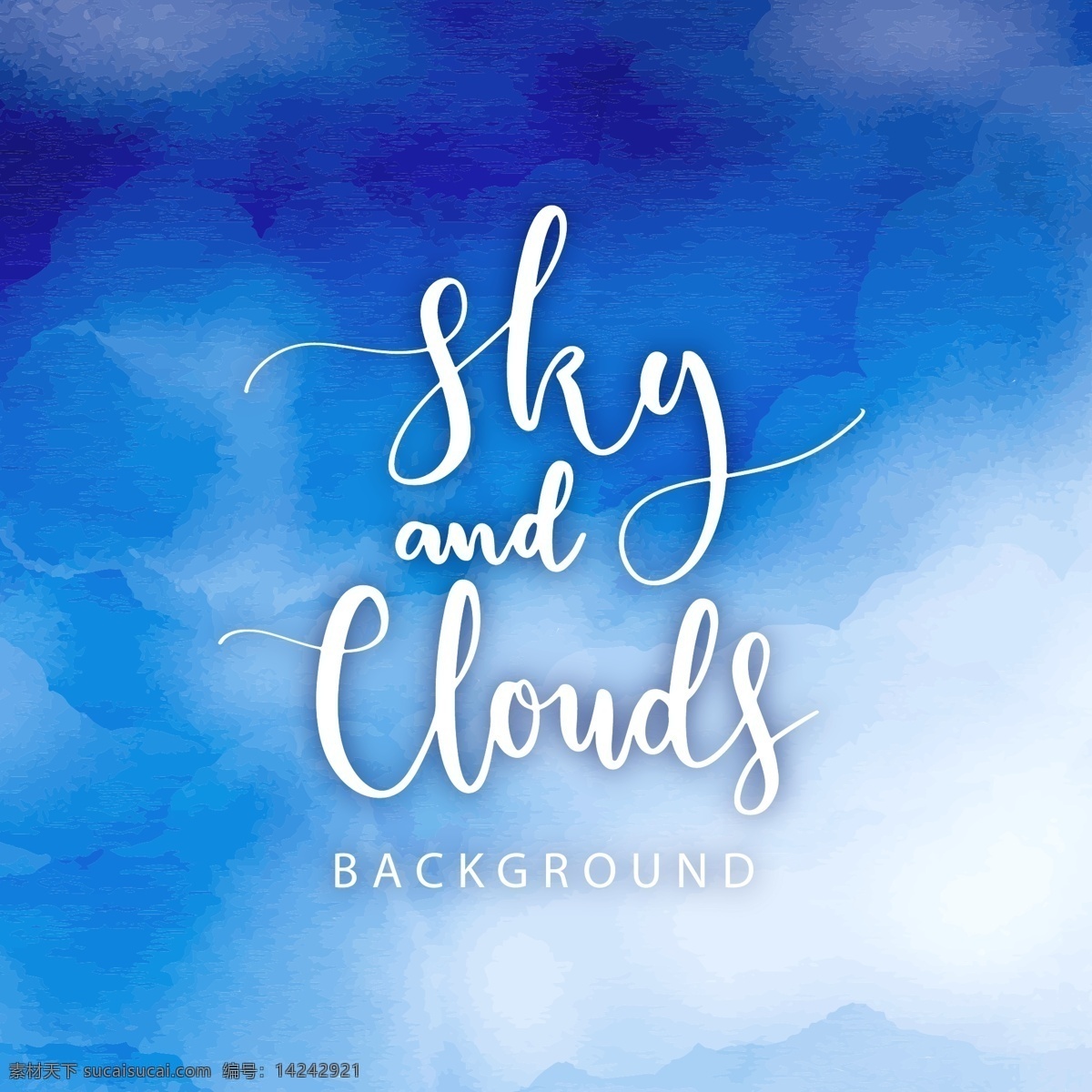 蓝天白云 天空 矢量天空白云 水彩天空 手绘天空 云朵 云层 天空背景 海报背景 风景 云彩 云海 卡通天空 卡通白云 卡通云朵 卡通设计