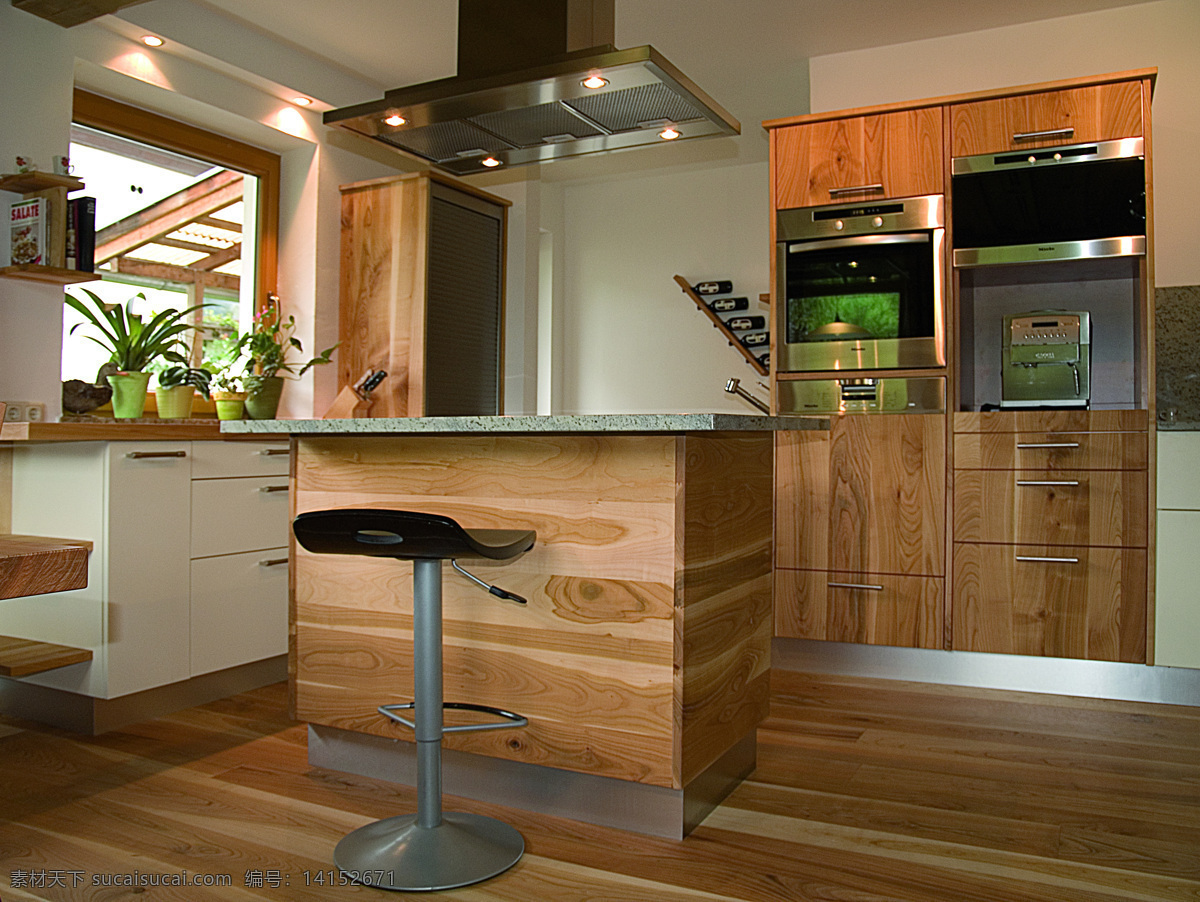建筑园林 欧式风格 室内摄影 整体厨房 效果图 欧式 风格 家居装饰素材 室内设计