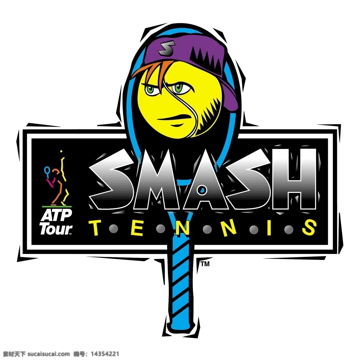 扣杀 网球 免费 标志 标识 psd源文件 logo设计