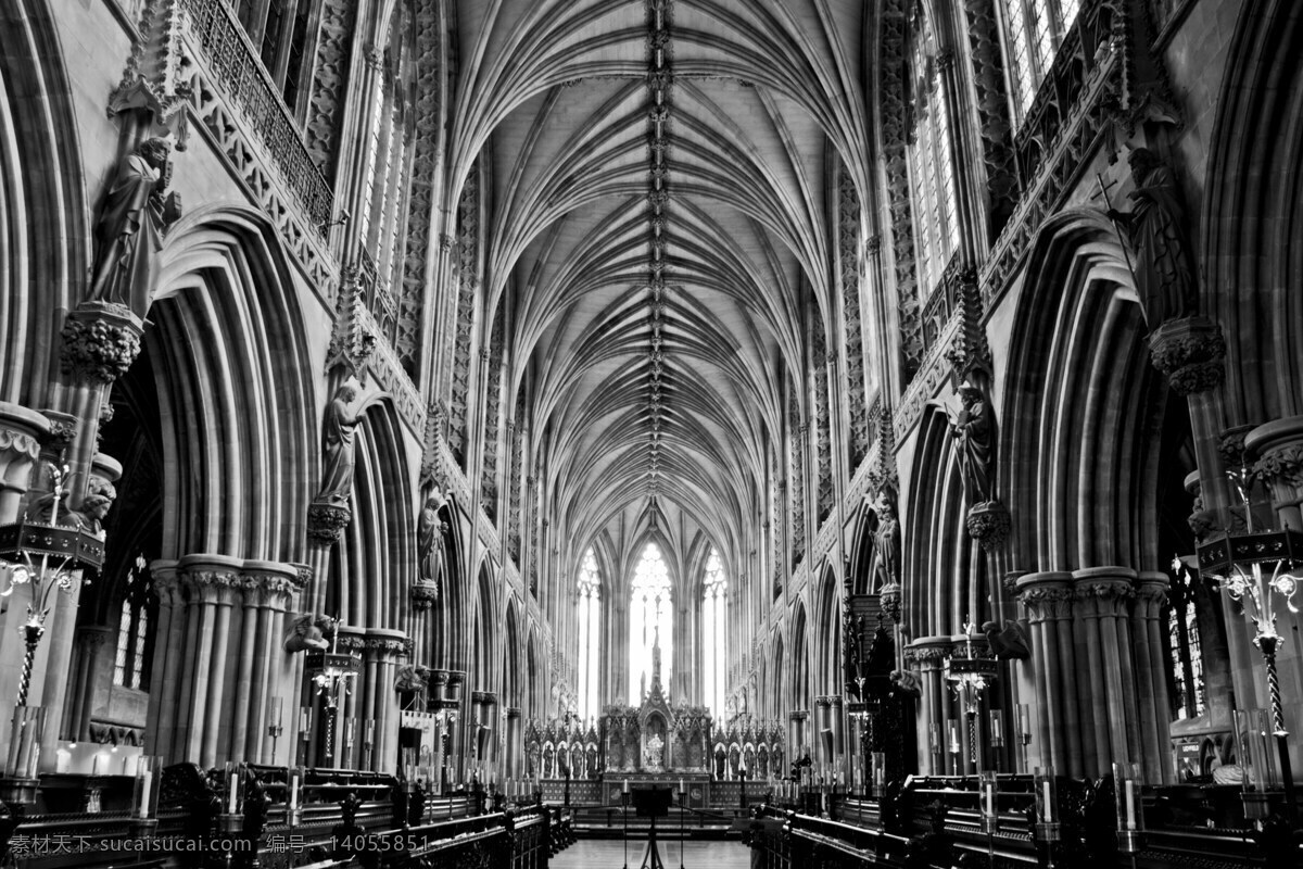 教堂 建筑 黑白 哥特式 暗黑 旅游摄影 国外旅游