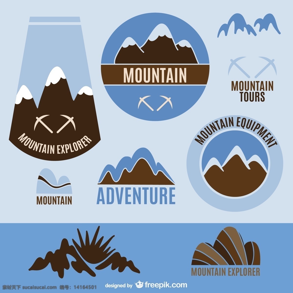 冒险 旅游 标识 标签 标志 徽章 邮票 自然 山 雪 贴纸 探险 编辑 自然标志 设备 浏览器 雪山 蓝色