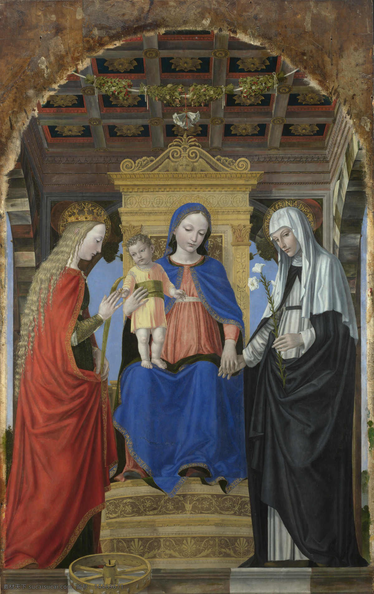 圣母与耶稣 世界名画 油画 西方油画 西方文化 绘画艺术 基督教 宗教绘画 圣母玛利亚 耶稣 书画文字 文化艺术 黑色