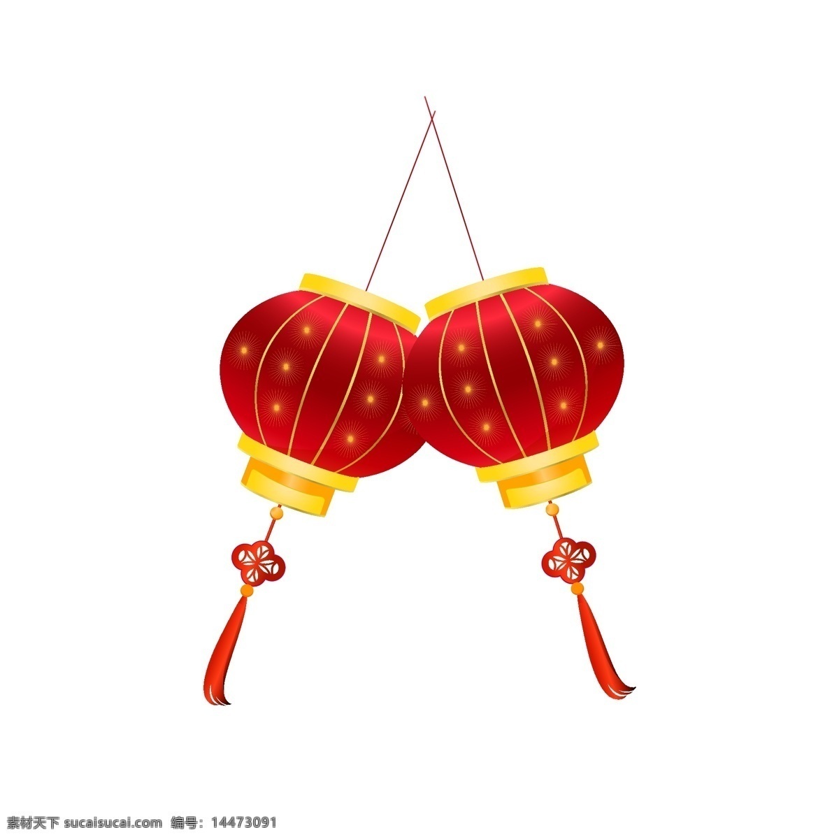新年 红色 灯笼 插画 红色的灯笼 漂亮的灯笼 手绘灯笼 卡通灯笼 新年小物插画 红色的中国结