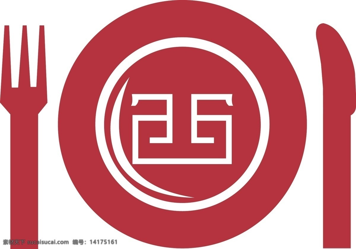 艺术 字 logo 餐饮logo 西logo 窗格 艺术字 刀叉 盘子 红色 白色