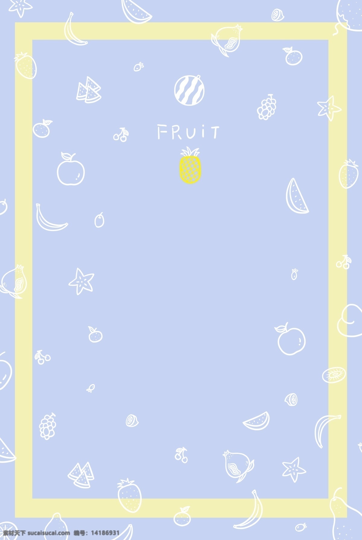 简约蓝色 一点柠檬黄 海报 手绘背景下载 简约 蓝色 手绘背景 菠萝 手绘 底纹