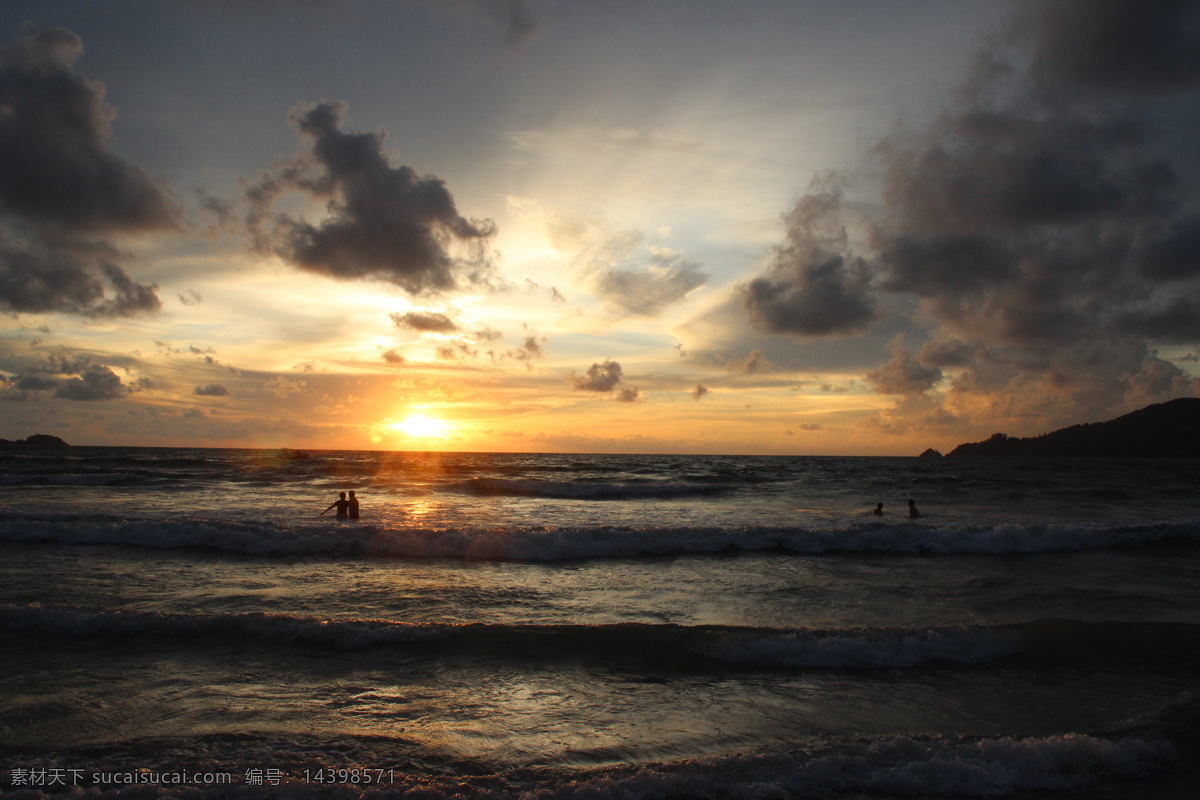 普吉岛 海滩 夕阳 沙滩 落日 自然景观 自然风景